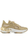 CASADEI CASADEI GLITTER CHUNKY SNEAKERS - GOLD