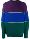 ADER ERROR ADER ERROR COLOUR BLOCK JUMPER - 紫色