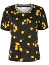 3.1 PHILLIP LIM / フィリップ リム 3.1 PHILLIP LIM T-SHIRT MIT KIRSCH-PRINT - SCHWARZ