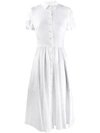 ASPESI ASPESI FLARED SHIRT DRESS - WHITE