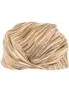 MISSONI MISSONI KNITTED TURBAN - 多色