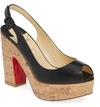 CHRISTIAN LOUBOUTIN DONA ANNA SLINGBACK PLATFORM SANDAL,3190265