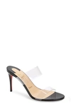 Christian Louboutin Just Nothing 85 Pvc And Patent-leather Mules In Black