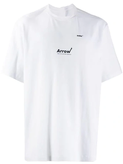 Ader Error Arrow超大款t恤 - 白色 In White