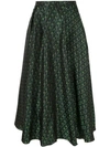 ROCHAS PATTERNED MIDI SKIRT