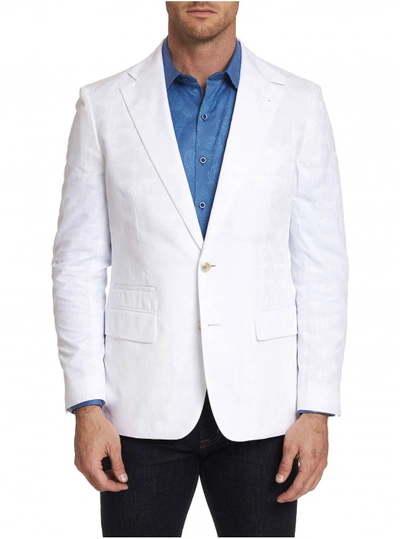 Robert Graham Men's Moris Cotton Two-button Jacket In White