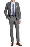 HICKEY FREEMAN CLASSIC FIT PLAID WOOL SUIT,091300311H003H072