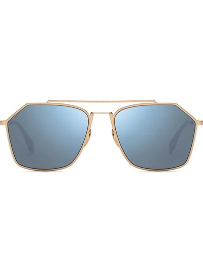 Fendi Eyewear Hexagonal Sunglasses - 金色 In Gold