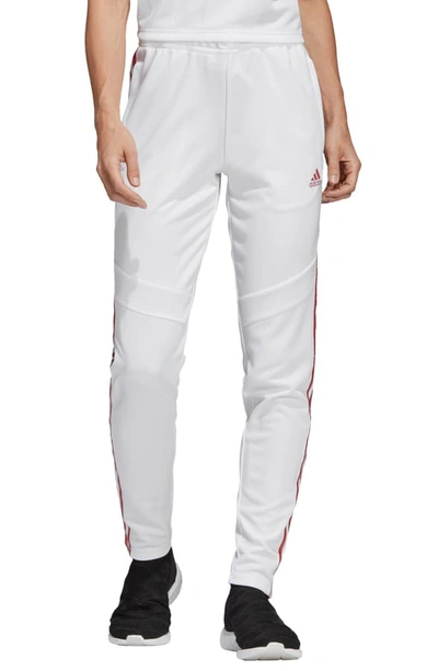 Adidas Originals Adidas Soccer Tiro Training Pants In White In White/ Nude Pearl Essence