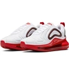 Nike 'air Max 720' Sneakers In White/gym Red