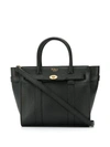 Mulberry Mini Zipped Bayswater Tote In Black