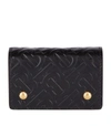 BURBERRY LEATHER MONOGRAM CARD HOLDER,14858534