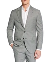 BRUNELLO CUCINELLI MEN'S MICRO-HOUNDSTOOTH TWO-PIECE WOOL SUIT,PROD220000061