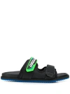 DSQUARED2 SANDALEN MIT LOGO-RIEMEN