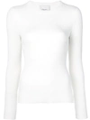 3.1 PHILLIP LIM / フィリップ リム 3.1 PHILLIP LIM RIBBED KNITTED TOP - WHITE