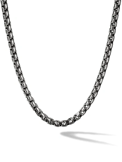 DAVID YURMAN STERLING SILVER BOX CHAIN NECKLACE