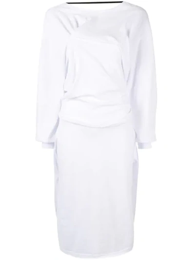Aganovich Draped Midi Dress - 白色 In White