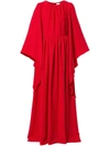 INGIE PARIS DRAPED CAFTAN MAXI DRESS