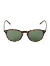 Oliver Peoples Forman 51mm Square Sunglasses In Brown Tortoise