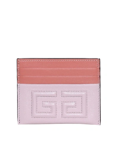 Givenchy 2g Cardholder In Pale Pink