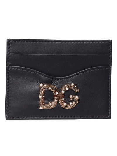Dolce & Gabbana Logo Cardholder In Black