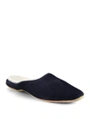 Derek Rose Douglas Sheepskin-Lined Scuff Slippers