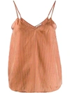 MES DEMOISELLES MES DEMOISELLES STRIPED TANK TOP - RED