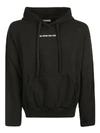 Ih Nom Uh Nit Frayed Graphic Logo Hoodie In Black