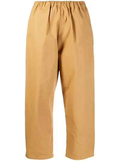 Apuntob Cropped Trousers In Neutrals