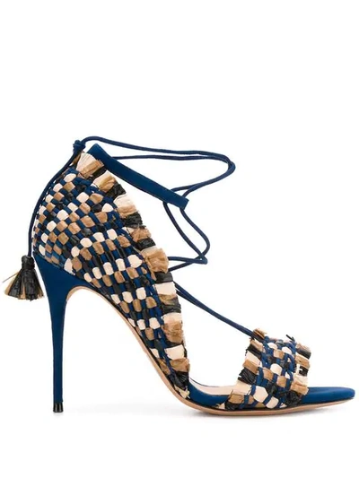 Alexandre Birman Maracatu Woven Sandals - 蓝色 In Blue