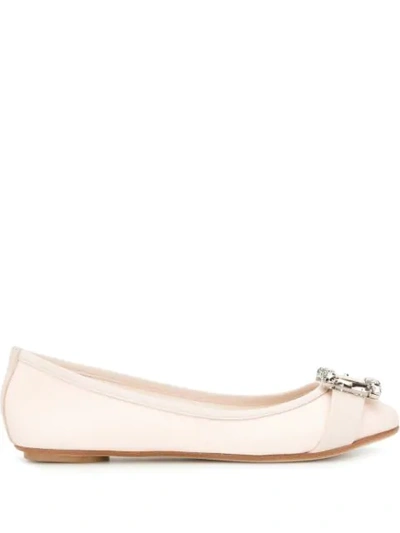 Anna Baiguera Buckled Ballerina Shoes - 粉色 In Pink