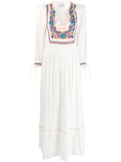 Antik Batik Crochet Panel Maxi Dress - 白色 In White