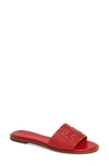 Tory Burch Ines Slide Sandal In Brilliant Red/ Spark Gold
