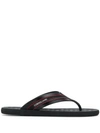 CORNELIANI LOGO PRINTED FLIP FLOPS