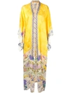 CAMILLA CAMILLA LONG KIMONO COAT - YELLOW