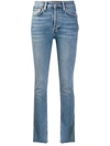 RE/DONE RE/DONE SKINNY FADED JEANS - BLUE