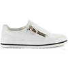 Roger Vivier 25mm Sneaky Viv Zip-up Leather Sneakers In White