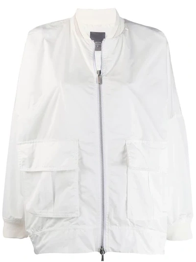 Lorena Antoniazzi Oversized Bomber Jacket In White