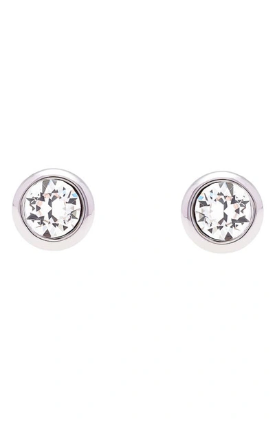 Ted Baker Sinaa Crystal Stud Earrings In Crystal/ Silver