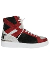 PHILIPP PLEIN EMBELLISHED HI-TOP SNEAKERS,10931439