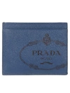 PRADA LOGO PRINT CARD HOLDER,10930752