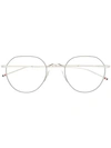 Thom Browne Round-frame Silver-tone Optical Glasses In Silver