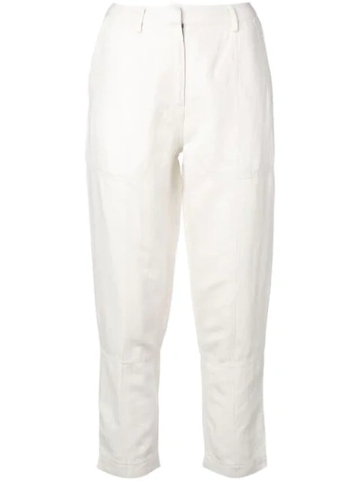 Apiece Apart Cropped Trousers - 白色 In White