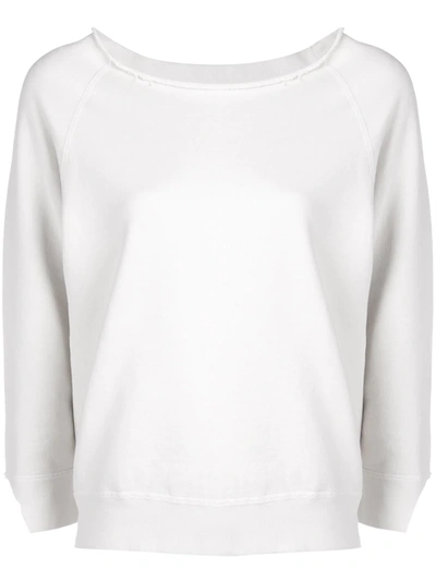 Nili Lotan Fine Knit Sweater In White