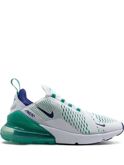 Nike Air Max 270 Sneakers In White/hyper Jade