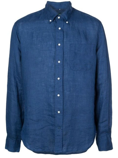 Gitman Vintage Button Down Shirt In Blue