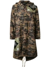 UNDERCOVER 'BLOODY GEEKERS' CAMOUFLAGE RAINCOAT