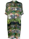 AILANTO AILANTO ALL-OVER PRINT SHIRT DRESS - GREEN