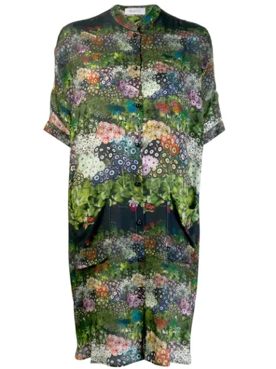 Ailanto All-over Print Shirt Dress - 绿色 In Green