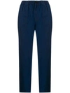BLUE BLUE JAPAN CROPPED STRAIGHT-LEG TROUSERS
